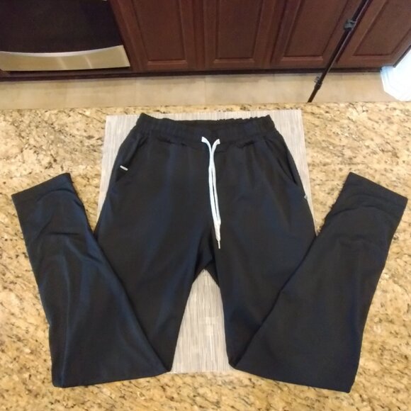 Vuori Ponto Performance Sweatpants Black Size S - Picture 3 of 9